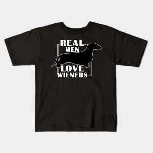 Real Men LOVE Wieners Kids T-Shirt